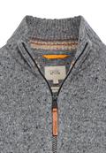 Strickjacke aus nachhaltiger Merinowolle rock grey