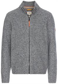 Strickjacke aus nachhaltiger Merinowolle rock grey