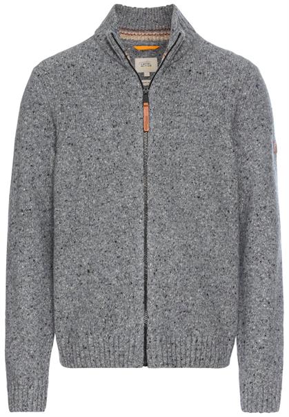 Strickjacke aus nachhaltiger Merinowolle rock grey