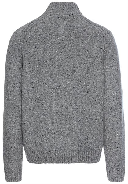 Strickjacke aus nachhaltiger Merinowolle rock grey