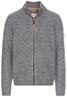 Strickjacke aus nachhaltiger Merinowolle rock grey
