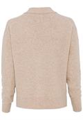 Strickjacke aus recyceltem Wollmix clay melange