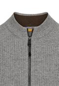 Strickjacke aus reiner Lammwolle grey melange