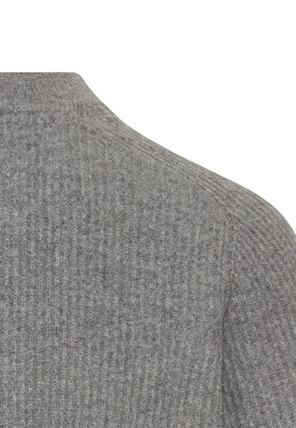 Strickjacke aus reiner Lammwolle grey melange