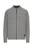 Strickjacke aus reiner Lammwolle grey melange