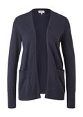 Strickjacke aus Viskosemix blau