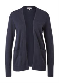 Strickjacke aus Viskosemix blau