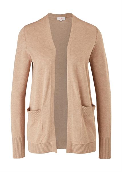 Strickjacke aus Viskosemix braun