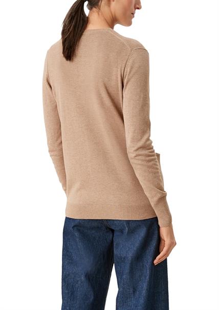 Strickjacke aus Viskosemix braun