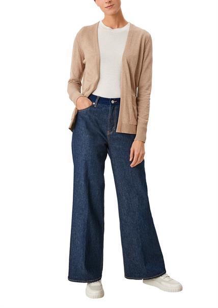 Strickjacke aus Viskosemix braun