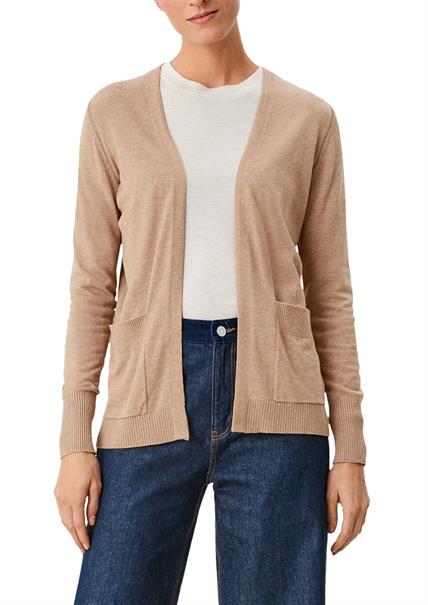 Strickjacke aus Viskosemix braun