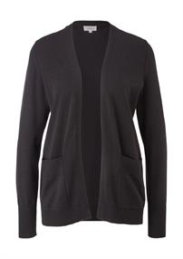 Strickjacke aus Viskosemix schwarz