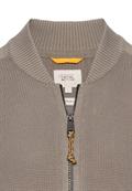 Strickjacke aus zertifiziertem organic Cotton rock grey