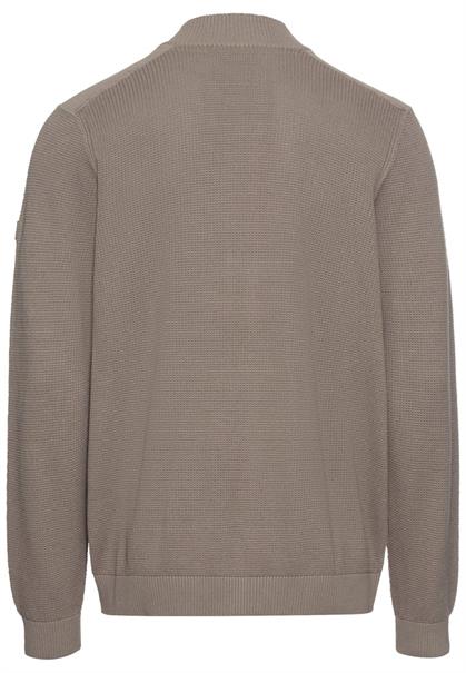 Strickjacke aus zertifiziertem organic Cotton rock grey