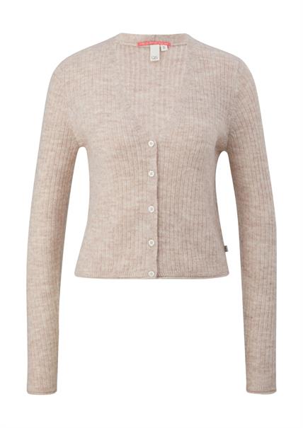 Strickjacke beige