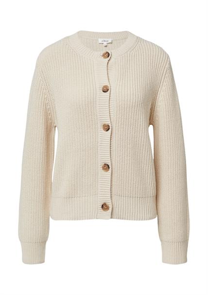 Strickjacke beige