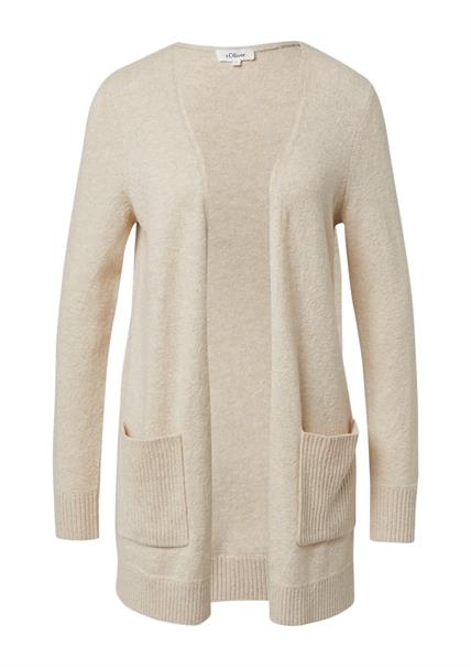 Strickjacke beige