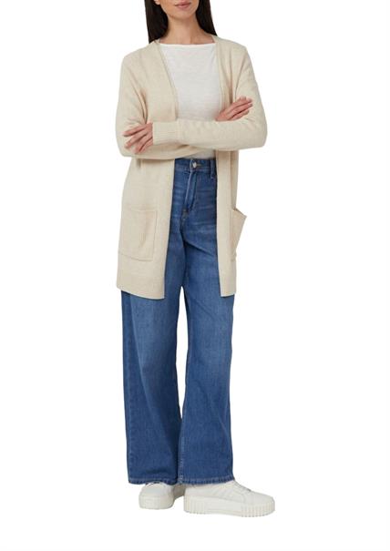Strickjacke beige