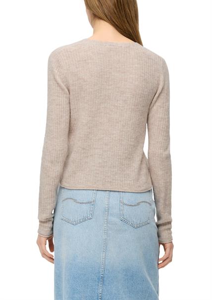 Strickjacke beige