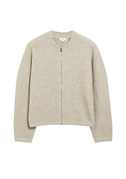 Strickjacke beige