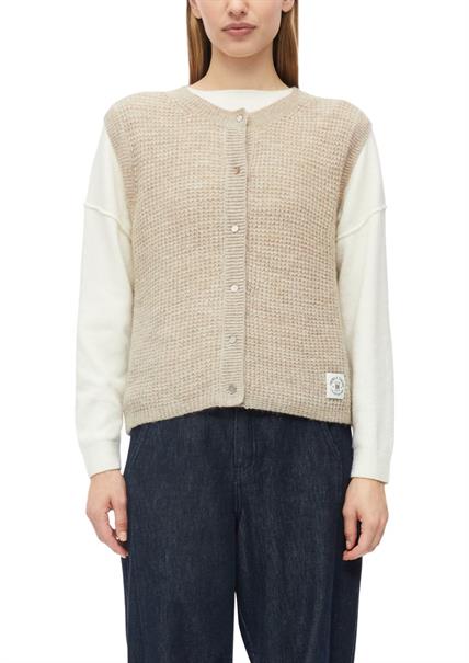 Strickjacke beige