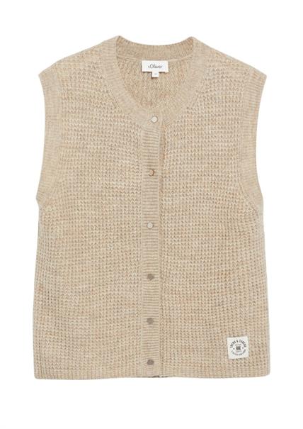 Strickjacke beige