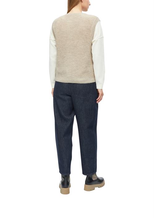 strickjacke-beige