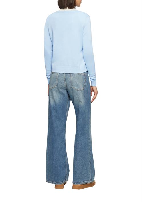 strickjacke-blau
