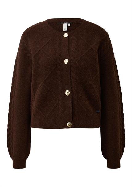 Strickjacke braun