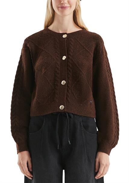 Strickjacke braun