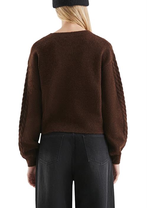 strickjacke-braun