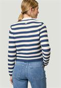 Strickjacke creamdark blue