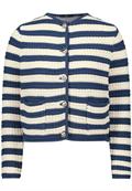 Strickjacke creamdark blue