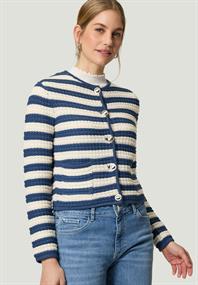 Strickjacke creamdark blue