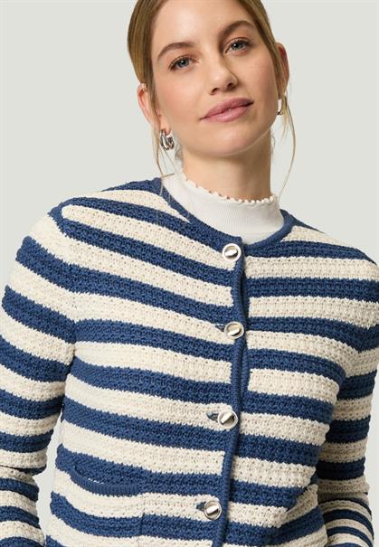 Strickjacke creamdark blue