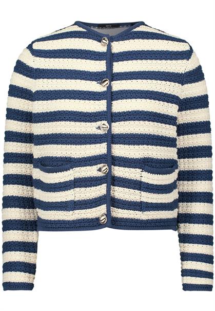 Strickjacke creamdark blue