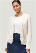 Strickjacke creamwhite