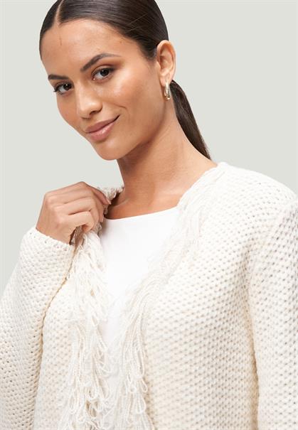 Strickjacke creamwhite