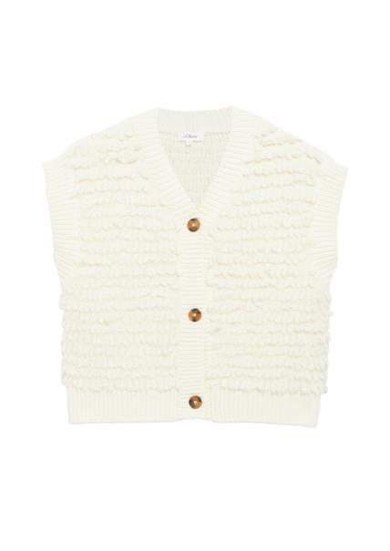 Strickjacke creme