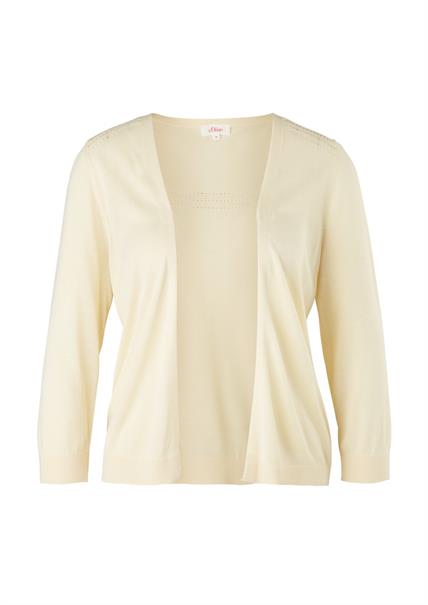 Strickjacke gelb