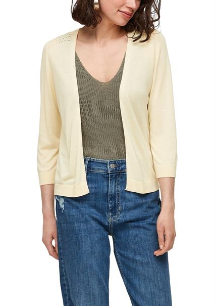 Strickjacke gelb