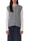 Strickjacke grau