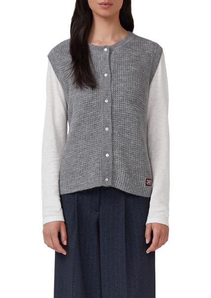 Strickjacke grau