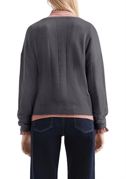Strickjacke grau
