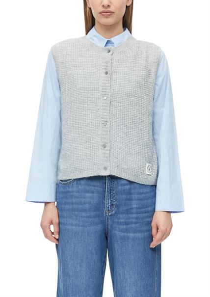 Strickjacke grau