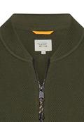 Strickjacke im Bomberstil forest green