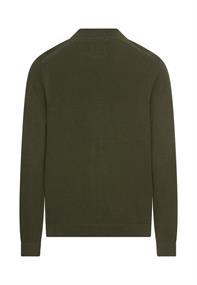 Strickjacke im Bomberstil forest green