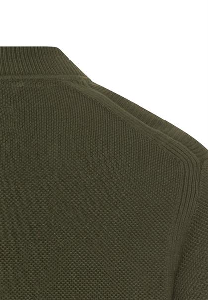 Strickjacke im Bomberstil forest green
