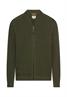 Strickjacke im Bomberstil forest green