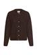 Strickjacke mit gerader Passform brown